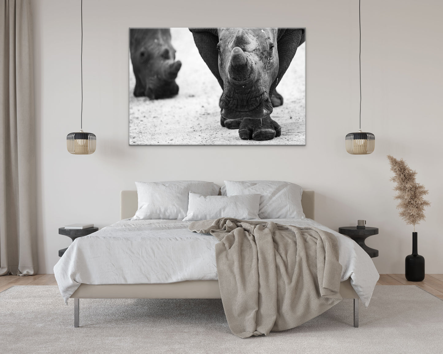 Protection - Byron Grobler Wildlife Prints - Rhino